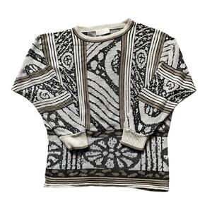 Vintage CACHE' Womens Dolman Linen Beach Sweater Size Large Oversized Resort
